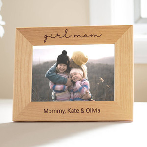 Mom Picture Frame Personalized for Mother Engraved Glass Keepsake 4x6 Photo  Mother's Day Birthday J Devlin Pic 319-46V EP507