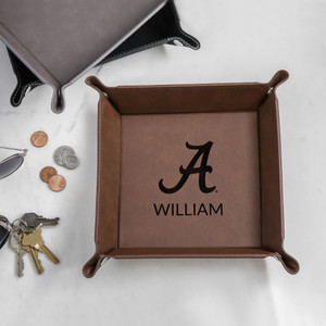 Personalized Alabama Crimson Tide Valet Tray, Catchall Gift for Alabama Football Alabama Basketball Fan, Father's Day gift, Birthday gift, graduation gift, Christmas gift Personalized Alabama Crimson Tide Valet Tray, Catchall Gift for Alabama Football Alabama Basketball Fan, Father's Day gift, Birthday gift, graduation gift, Christmas gift
