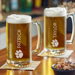 Personalized Clemson Tigers Beer Mug — custom engraved in Indiana