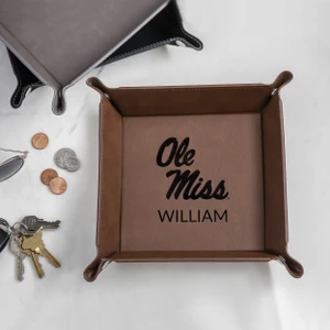 Personalized Ole Miss Valet Tray — custom engraved in Indiana