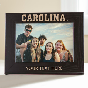 Personalized UNC Tar Heels Black 5x7 Picture Frame — custom engraved in Indiana