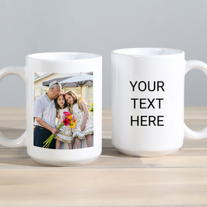 Personalized Grandpa Photo Coffee Cup with your picture and text