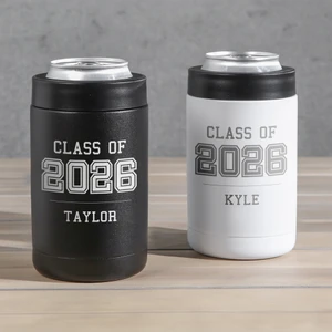 Personalized Can Cooler — engraved Class of 2026 design, custom engraved in Indiana