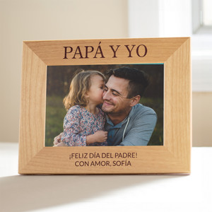 Marco de fotos personalizado para papá y yo — grabado a medida en Indiana
