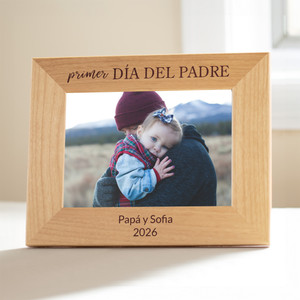 Marco de fotos personalizado para Primer Dia del Padre — grabado a medida en Indiana
