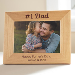 Personalized Dad Picture Frame — custom engraved in Indiana