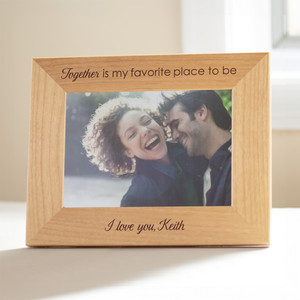 Personalized Couple's Romantic Picture Frame — custom engraved in Indiana