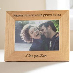 Personalized Couple's Romantic Picture Frame — custom engraved in Indiana