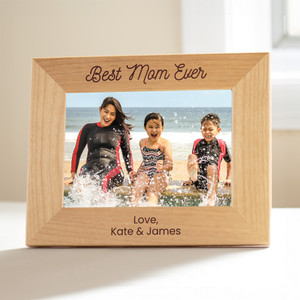 Personalized Best Mom Ever Picture Frame — custom engraved in Indiana