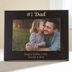 Personalized Dad Picture Frame (Black Frame), Custom Gifts for Dad Birthday, Father's Day, Christmas