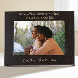 Personalized Mother of the Bride Picture Frame (Black Frame) Personalized Mother of the Bride Picture Frame (Black Frame)