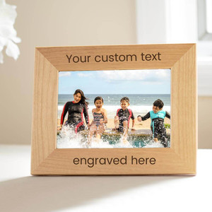 Lifetime Creations Custom 5x7 Picture Frame , Personalized Picture Frames - Engraved Solid Natural Wood, Personalized Text, Tabletop and Hanging, Customized Photo Gift for Family, Ultrasound, Valentines Day (Horizontal), Custom Text Personalized Picture Frame Lifetime Creations Custom 5x7 Picture Frame , Personalized Picture Frames - Engraved Solid Natural Wood, Personalized Text, Tabletop and Hanging, Customized Photo Gift for Family, Ultrasound, Valentines Day (Horizontal), Custom Text Personalized Picture Frame