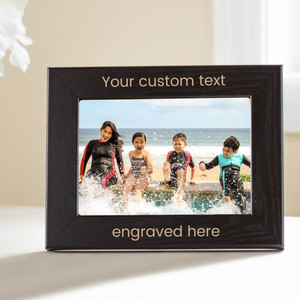Personalized Create Your Own Personalized  Picture Frame (Black) — custom engraved in Indiana