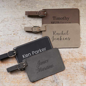Personalized Luggage Straps Leather Luggage Tags for Traveler Work