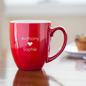 Personalized Couples Coffee Mug — custom engraved in Indiana