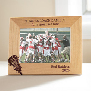 Engraved Personalized Lacrosse Coach Picture Frame by Lifetime Creations, Gift for Lacross Coaches