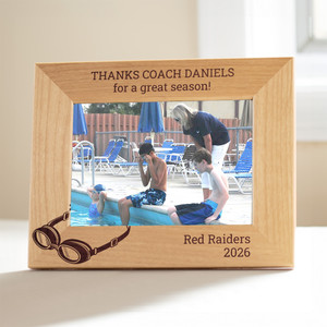 Personalized Swimming Coach Picture Frame, Gift for Swim Coaches