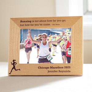 Personalized Runner Picture Frame — custom engraved in Indiana