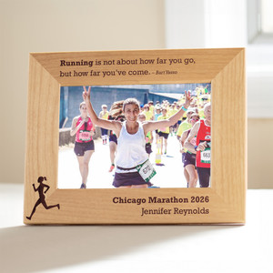 Personalized Runner Picture Frame — custom engraved in Indiana