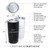 Personalized 20 oz stainless steel tumbler — dimensions and insulation features