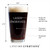 Personalized engraved pint glass — dimensions and engraving area infographic