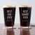 Personalized Best Dad Ever Pint Glass — custom engraved in Indiana