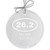 Marathon Runner Ornament on white background