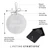 Personalized glass ornament — 3-inch round with engraving options