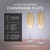 Personalized Champagne Glass showing engraving quality and product construction detail