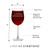 Personalized laser engraved wine glass specs and details