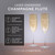 Personalized Bridesmaid Champagne Flute showing engraving quality and product construction detail