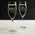 Personalized Mr & Mrs Champagne Glasses — custom engraved in Indiana