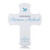 First Communion Wall Cross for Boys in blue on white background