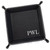 Monogrammed Valet Tray in black