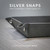 Personalized valet tray — silver snap closure detail