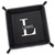 Customized Monogrammed Last Name Black Valet Tray