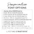 Font style choices for personalizing your Personalized Stainless Steel Can Cooler