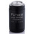 Personalized Father of the Bride or Father of the Groom Can Cooler in black