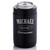 Wedding Party Stainless Steel Can Cooler in black