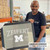 Personalized Michigan Wolverines Wall Mirror — custom engraved in Indiana