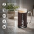 Personalized LSU Tigers Beer Mug — handle and engraving detail close-up