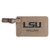 LSU Tigers Luggage Tag in light brown