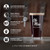 Personalized engraved pint glass — dimensions and engraving area infographic