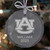 Personalized Auburn Tigers Glass Ornament laser engraved with Alabama Logo, your name and year.