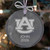 Personalized Auburn Tigers Glass Ornament — custom engraved in Indiana