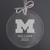 Michigan Wolverines Glass Ornament — additional view