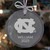 Personalized North Carolina Tar Heels Glass Ornament — custom engraved in Indiana