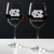 Personalized UNC Tar Heels Wine Glass — custom engraved in Indiana