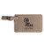 Personalized Ole Miss Rebels Luggage Tag in light brown
