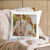 Wedding Pillow with Photo alternate angle showing engraving and finish